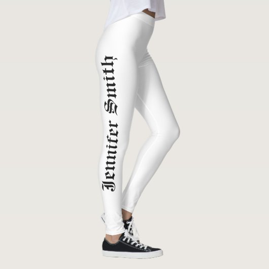 De gepersonaliseerde Tekst van de Naam van de Doua Leggings (Rechts)