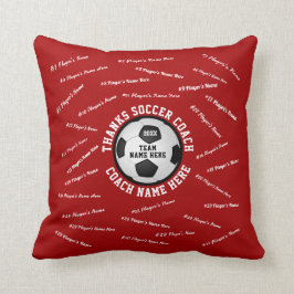 De gepersonaliseerde Voetbal coach geeft, ALLE NAM Kussen
