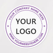 De gepersonaliseerde Website van de Naam van de Lo Labels (Design 2)