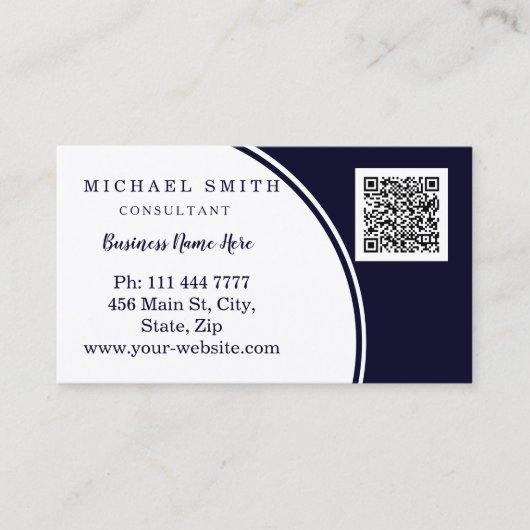 De gepersonaliseerde Zaken van de Code QR van de D Visitekaartje (Voorkant)