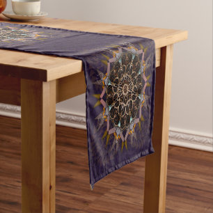 De gepilariseerde draad stropdas-in purpura refrac medium tafelloper