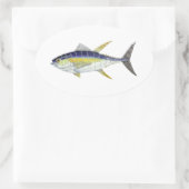 DE GEPREZEN OVALE STICKER (Tas)