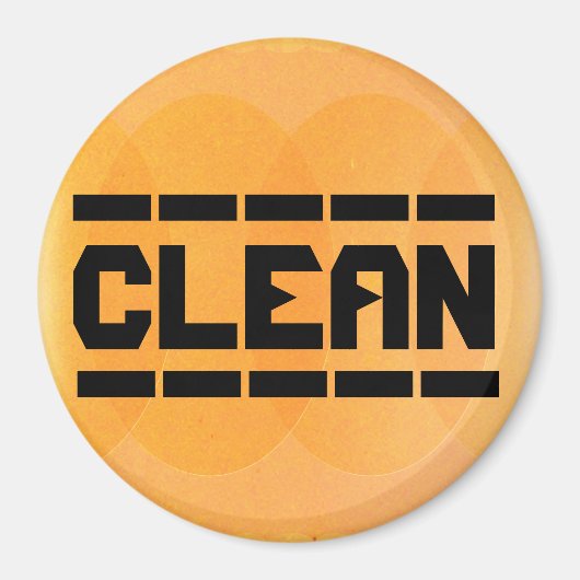 De gerechten zijn schoon magneet (Voorkant)