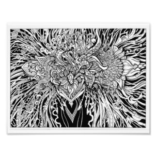 De geroepen brouwdrukken foto afdruk