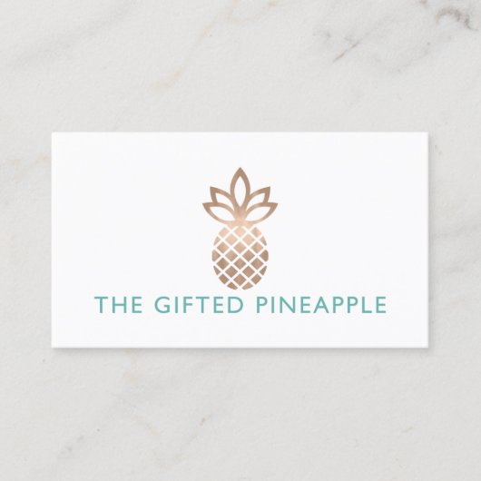 De geschenken ananas visitekaartje (Voorkant)