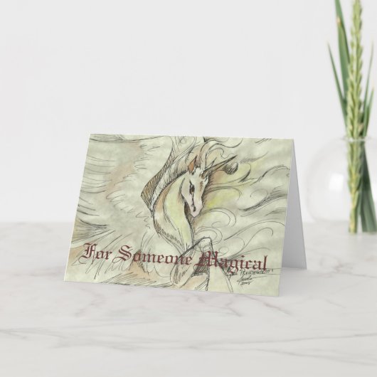 De geschetste Kaart van de Eenhoorn (Voorkant)