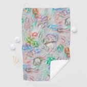 De gescheurde pixel in gekleurde textuur over van- golfhanddoek (Insitu)