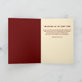 De geschiedenis van de Candy Cane Feestdagen Kaart (Binnen)