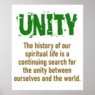 De geschiedenis van ons Spirituele leven - Unity Q Poster
