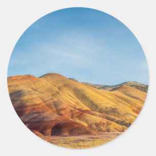 De geschilderde heuvels in de John Day Fossil Beds Ronde Sticker
