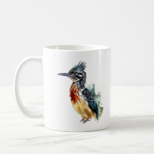 De geschilderde renner, waterverf roadrunner koffiemok