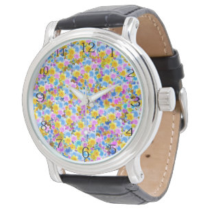 De geschilderde tuin: veelkleurige narcissen horloge