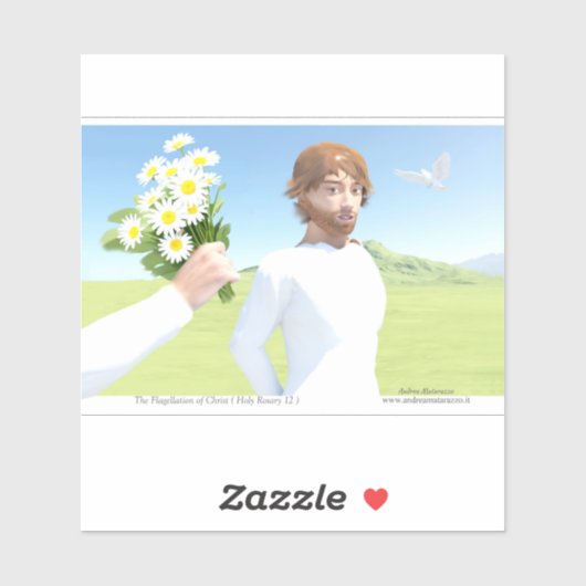 De Geseling van Christus Sticker (Vel)