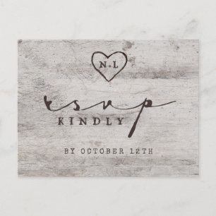 De gesneden Keus RSVP van de Maaltijd van het Briefkaart