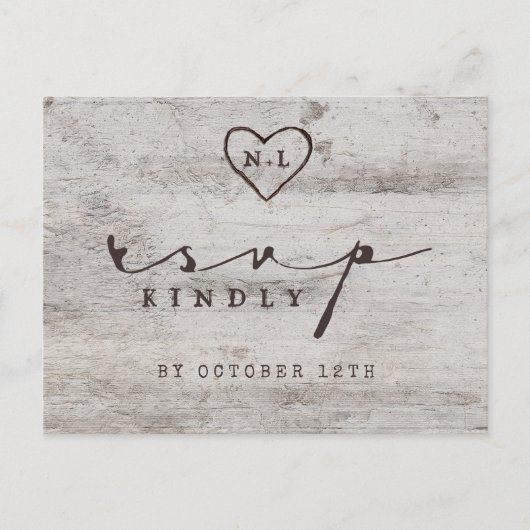 De gesneden Keus RSVP van de Maaltijd van het Briefkaart (Voorkant)