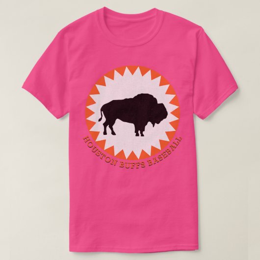 De gesneuvelde Houston Buffs Buffalos Minor League T-shirt (Design voorkant)