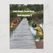 De gespleten Bowls van Lawn Australië gebeurt, Bri Briefkaart (Voorkant)