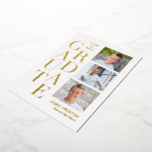 De gestapelde Folie van het Charm Afstuderen kondi Uitnodiging (Gedraaid)