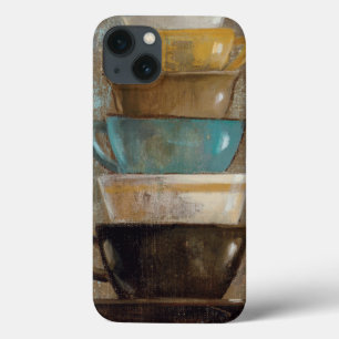 De gestapelde Koppen van de Koffie iPhone 13 Hoesje