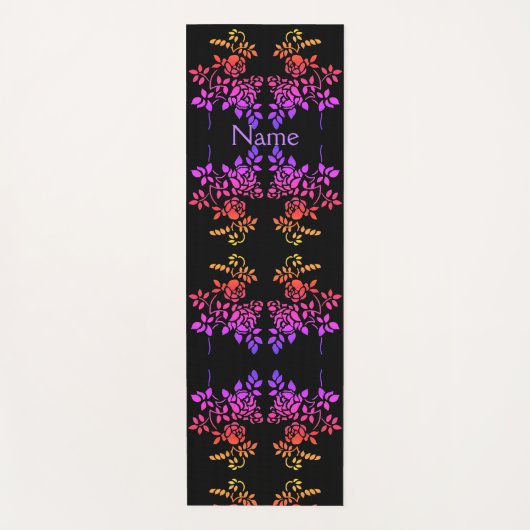 De gestenciled Abstracte Kleuren van het Roos van Yogamat (Voorkant)