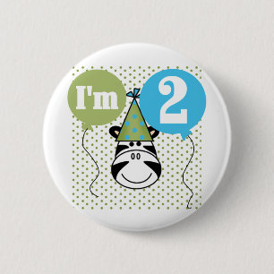 De gestreepte 2de T-shirts en de Giften van de Ver Ronde Button 5,7 Cm
