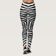 De gestreepte Dierlijke Leggings van de Legging