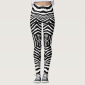 De gestreepte Dierlijke Leggings van de Legging (Voorkant)