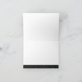 De gestreepte Druk Hete Roze Polkadots dankt u Bedankkaart (Binnen)