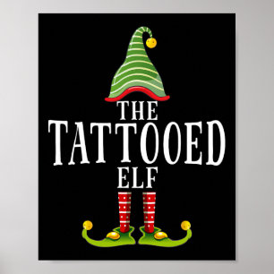 De Getatoeëerde Elf Grappige bijpassende Pijama Ke Poster