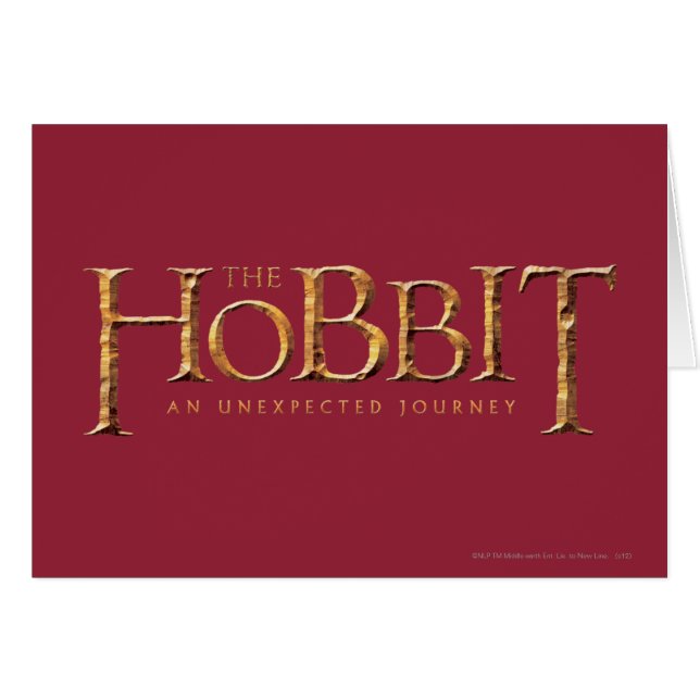 De getextureerde Hobbit Logo (Voorkant Horizontaal)