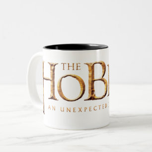 De getextureerde Hobbit Logo Tweekleurige Koffiemok