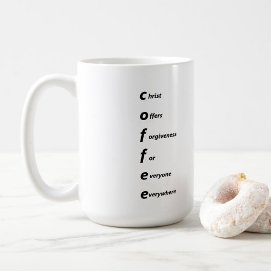 De getrouwe Klassieke Mok van 15 oz van het (Met donut)