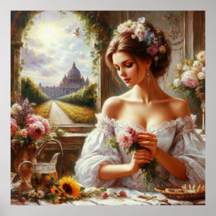 De geur van bloemen poster