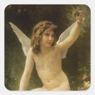 De Gevangene (Le Captif) door Bouguereau Vierkante Sticker