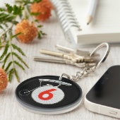 De gevangene nummer zes sleutelhanger (Voorkant Rechts)