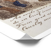 De gevangenis, 1858 (gekleurde graving) poster (Hoek)