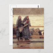 'De gevaren van het Zee' Briefkaart (Voorkant / Achterkant)