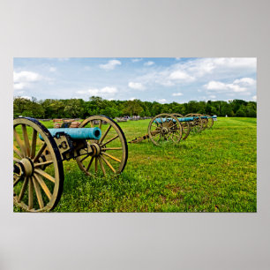 De gevechten van het militair park Shiloh in Shilo Poster