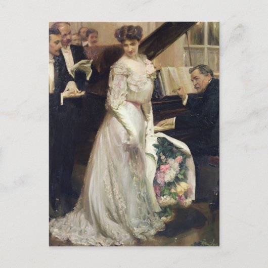 De gevierde, 1906 briefkaart (Voorkant)