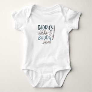 De Geviste Boeddy Vissen pool van papa op maat Romper