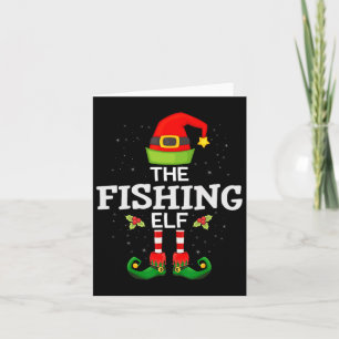 De Geviste Elf Kerstfamilie Matching Pajama Kaart