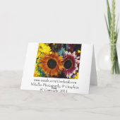 De Gevlekte Orchideeën van de zon Kaart (Achterkant)