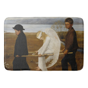 De Gewakte Engel (door Hugo Simberg) Badmat