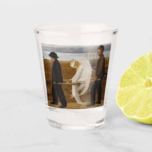 De Gewakte Engel Shot Glas (Voorkant)