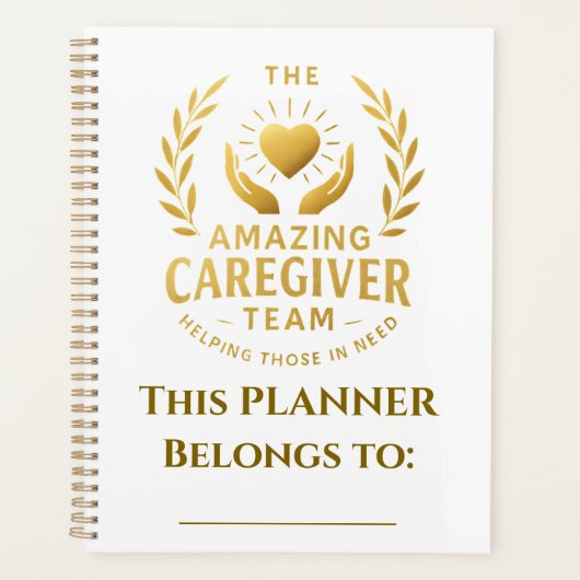 De geweldige Caregiver Planner (Voorkant)