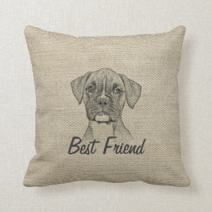 De geweldige schattige grappige trendy hond van kussen