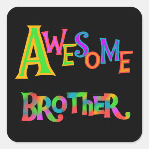 De geweldige T-shirts en de Giften van de Broer Vierkante Sticker
