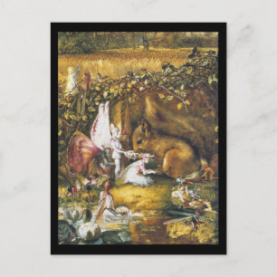 De gewonde eekhoorn briefkaart