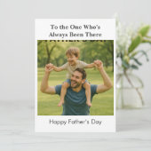 De gewoonte is er altijd geweest: Vaderdag Kaart (Staand voorkant)