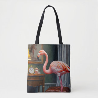 De gezellige hoek van Flamingo Draagtas